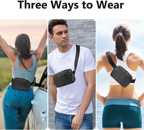 Waist Packs for Women Men Colorful Butterfly Patterns Crossbody Belt Bag Waist Packs Waist Pouch Runing Belt for Sports workout Traveling Casual Running Hiking Cycling in Saudi Arabia