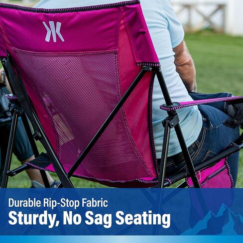 Kijaro Enjoy Versatile Folding Sports, Outdoor Chair & Lawn Chair, Dual Lock Feature, Destination Print - Cayman Blue Iguana in Kuwait