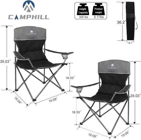Camping Chair Set of 4, Outdoor Folding Camping Chairs with Table Heavy Duty Lawn Chair with Cup Holder,Collapsible Chair Include One Sofa Chair and Two Single Chairs and Camping Table in Kuwait