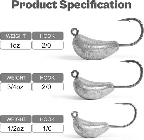 Sheepshead Jigs, Standup Style Jigheads with 4~10PCs, 3X Strengthened Hook Equipped with 1/2 3/4 1oz for Saltwater Fishing in Saudi Arabia