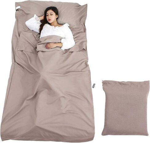 Travel Sleeping Bag Camping Bed Sheet Bag Adult Travel Camping Bag Hotel and Hotel Sleeping Bag Sanitary Clean Light and Easy to Carry in Saudi Arabia