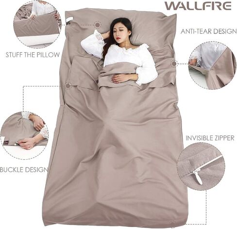 Travel Sleeping Bag Camping Bed Sheet Bag Adult Travel Camping Bag Hotel and Hotel Sleeping Bag Sanitary Clean Light and Easy to Carry in Saudi Arabia