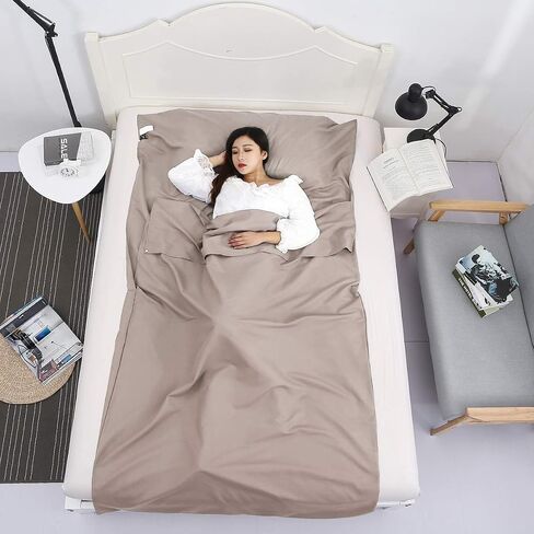 Travel Sleeping Bag Camping Bed Sheet Bag Adult Travel Camping Bag Hotel and Hotel Sleeping Bag Sanitary Clean Light and Easy to Carry in Saudi Arabia