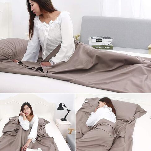 Travel Sleeping Bag Camping Bed Sheet Bag Adult Travel Camping Bag Hotel and Hotel Sleeping Bag Sanitary Clean Light and Easy to Carry in Saudi Arabia