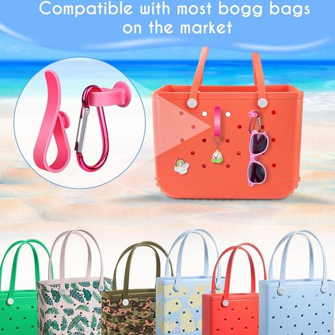 AIERSA Hooks Accessories for Bogg Bag Organizer,Bag Hanging Hooks for Charms Key Pouch Earphone Tassel Cup,Insert Attachment Compatible with Bogg Bag All Size (Black) in Kuwait