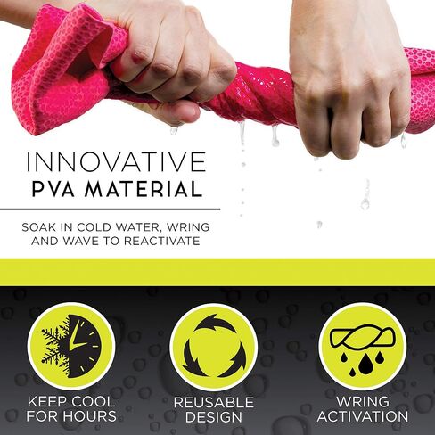 Franklin Sports Cooling Towel - Keeps Cool for Hours - Wet/Wring Activation - Snap Towel in Saudi Arabia