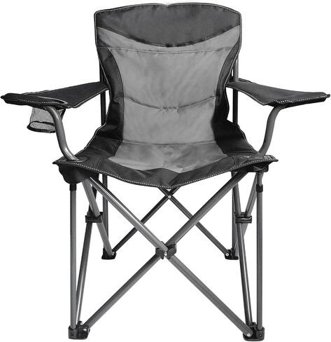 WILDROOTS Heavy Duty Folding Camping Chair,500 LBS Support with Cup Holder and Side Pocket,Padded Back Rest with Carry Bag Included,Camping,Hiking,Fishing Collapsible Chairs in Saudi Arabia