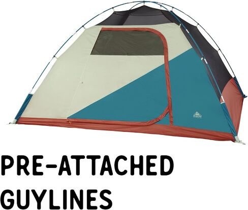 خيمة الظهر Kelty Discovery Basecamp، مأوى للتخييم على الظهر يتسع لـ 4 أو 6 أشخاص، سعة كبيرة، إعداد سريع وسهل التمزق، يتضمن كيس أشياء in Saudi Arabia