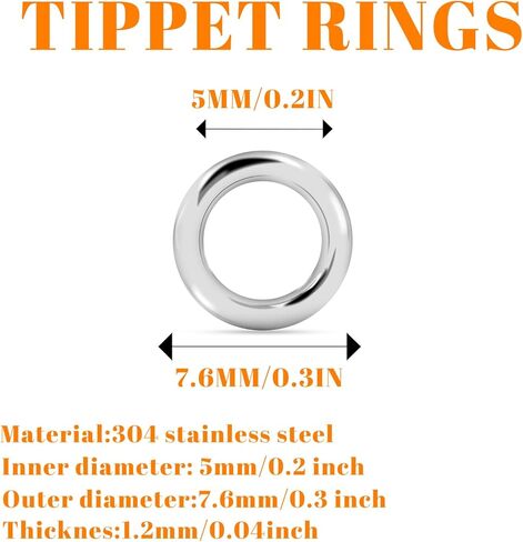 30 قطعة من حلقات الصيد المقسمة، حلقات طُعم الصيد من الفولاذ المقاوم للصدأ، حلقات شديدة التحمل لصيد الأسماك، مجموعة موصلات معدنية صلبة لخطاف الصيد والقفز in Kuwait