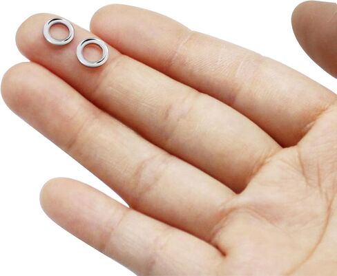 30 قطعة من حلقات الصيد المقسمة، حلقات طُعم الصيد من الفولاذ المقاوم للصدأ، حلقات شديدة التحمل لصيد الأسماك، مجموعة موصلات معدنية صلبة لخطاف الصيد والقفز in Kuwait