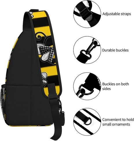 Cartoon Crossbody Sling Backpack, Fun Gifts Ideal Unisex Single Shoulder Bag for Travel, Hiking, Daily Use in Saudi Arabia