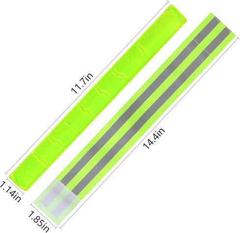 أشرطة عاكسة للمعصم والذراع والكاحل والساق وأشرطة شريطية عاكسة للسلامة في الهواء الطلق، معدات عاكسة عالية الوضوح للجري الليلي وركوب الدراجات والمشي، 4 قطع in Kuwait
