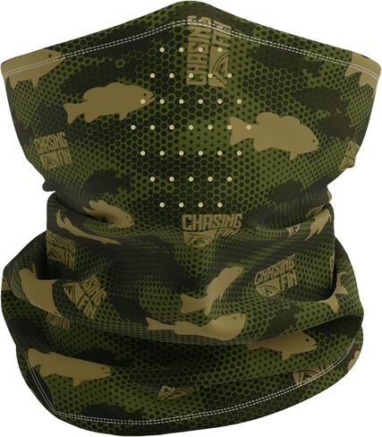 Chasing Fin Neck Gaiter - UPF 50 Face Mask - UV Sun Protection Gaiter Sun Mask for Men & Women, Fishing, Hiking in Saudi Arabia