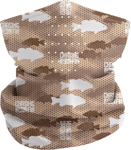 Chasing Fin Neck Gaiter - UPF 50 Face Mask - UV Sun Protection Gaiter Sun Mask for Men & Women, Fishing, Hiking in Saudi Arabia