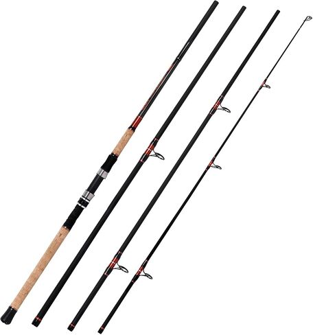 Fiblink Surf Rod Carbon Fiber Surf Fishing Rod Portable Travel Fishing Spinning Rod 2Piece/3Piece/4Piece Surf Fishing Pole 9ft/10ft/12ft/15ft in Saudi Arabia