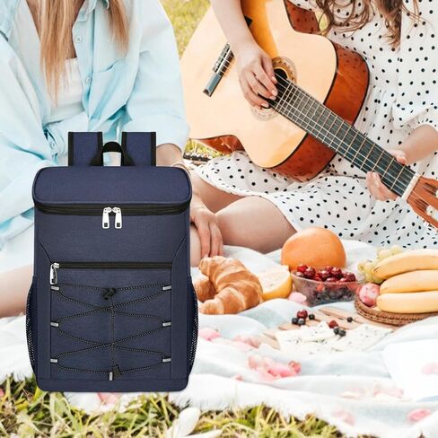 حقيبة تبريد معزولة على الظهر، حقيبة بيرة متعددة الوظائف، حقيبة ظهر تبريد حرارية، حقيبة ظهر مقاومة للماء للغداء للتنزه سيرًا على الأقدام على الشاطئ in Kuwait