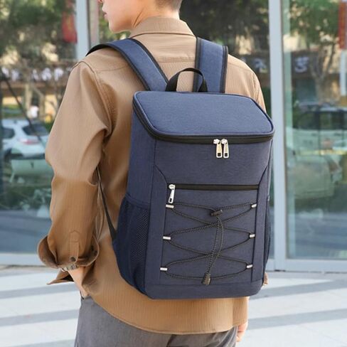 حقيبة تبريد معزولة على الظهر، حقيبة بيرة متعددة الوظائف، حقيبة ظهر تبريد حرارية، حقيبة ظهر مقاومة للماء للغداء للتنزه سيرًا على الأقدام على الشاطئ in Kuwait