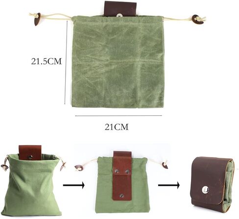 TINYAT حقيبة العلف قماش الحقيبة القابلة للطي حزام الحقيبة الرجال حقيبة العلف مع مشبك للمشي لمسافات طويلة والتخييم والصيد وصيد الأسماك in Kuwait