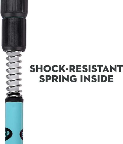 عبوتان من عصا الرحلات وطاقم المشي للسيدات | ألومنيوم قوي وخفيف الوزن | تصغير الطول 53 بوصة ينهار إلى 23 بوصة | جميع التضاريس: طرف معول ثلج من الكربونيت قابل للتبديل، طرف مطاطي، غطاء ثلجي (أزرق مخضر) in Kuwait