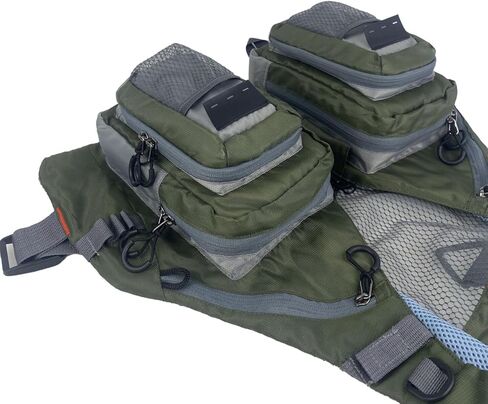 Fishing Vest Fly Fishing Luya Stream Fishing Multi-Pocket Sizes are Adjustable for Both Men and Women in Saudi Arabia