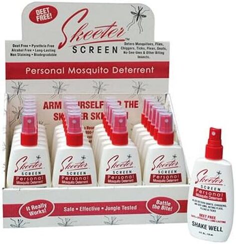 Skeeter Screen 4 oz Deet Free Essential Oil Spray - Pack of (2) in Saudi Arabia