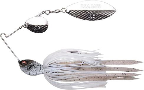 U.S.A BASS TACKLE Apache Attack Spinnerbait Largemouth Smallmouth Spotted Bass Premium Fishing Bait Handtied Skirt Custom Blades Heavy Duty Hook in Saudi Arabia