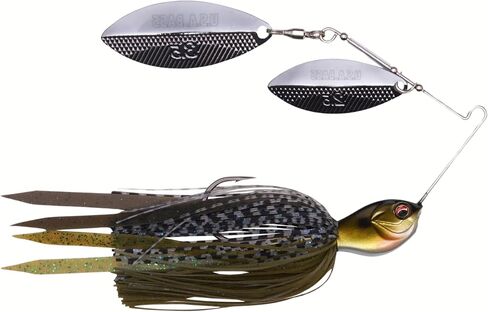 U.S.A BASS TACKLE Apache Attack Spinnerbait Largemouth Smallmouth Spotted Bass Premium Fishing Bait Handtied Skirt Custom Blades Heavy Duty Hook in Saudi Arabia