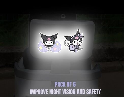 High Reflective Stickers Anime Sticker for Helmet Cute Safety Sticker Reflective Diamond Grade High Visibility Tapes for Night Riding Bike Motorcycle Helmet Waterproof Anime Reflective Decals (Cinna) in Saudi Arabia