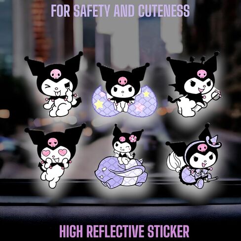 High Reflective Stickers Anime Sticker for Helmet Cute Safety Sticker Reflective Diamond Grade High Visibility Tapes for Night Riding Bike Motorcycle Helmet Waterproof Anime Reflective Decals (Cinna) in Saudi Arabia