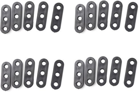 20 قطعة من شد الحبل البلاستيكي، أداة ضبط الحبل، خيمة غيلاين، حبل الرياح، مشبك تثبيت مشدود للتخييم في الهواء الطلق، التنزه سيرًا على الأقدام، حقيبة الظهر in Kuwait