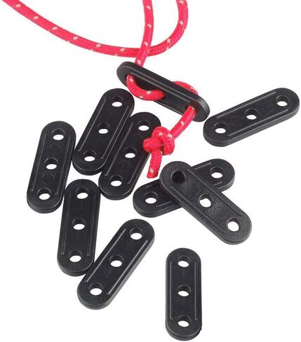 20 قطعة من شد الحبل البلاستيكي، أداة ضبط الحبل، خيمة غيلاين، حبل الرياح، مشبك تثبيت مشدود للتخييم في الهواء الطلق، التنزه سيرًا على الأقدام، حقيبة الظهر in Kuwait