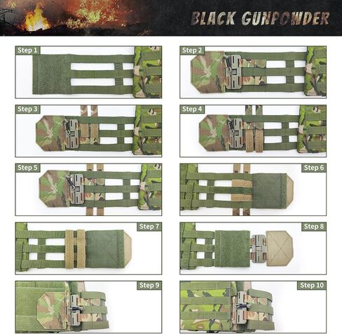 Tactical Quick Release Cummerbund Conversion Molle Side Belt Cumberbund Magnetic Buckles in Saudi Arabia