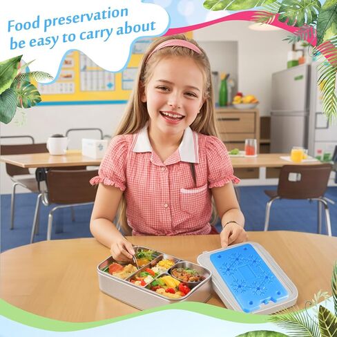 Ice Packs for Lunch Boxes, 1Plusselect 3 Pack Reusable Slim Ice Packs for Cooler - 6.3" x 0.6" x 3.9" (each), Quick Freeze and Space Saving Freezer Lunch Ice Packs for Camping and Fishing in Kuwait