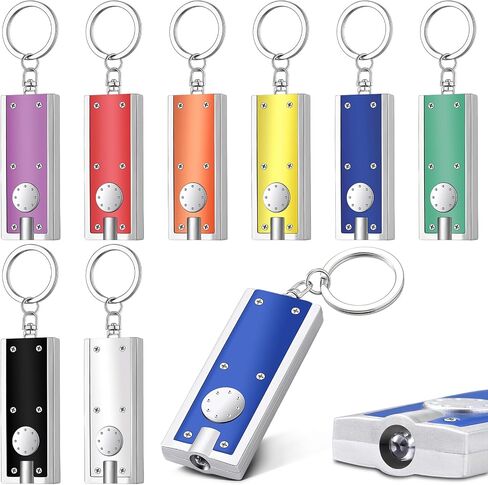 8 Pcs Mini Keychain Flashlight Bulk LED Keychain Light Tiny Flashlight Key Chain Small Flashlight for Outdoor Camping Hiking Equipment and Emergency Lighting(Multicolor) in Saudi Arabia