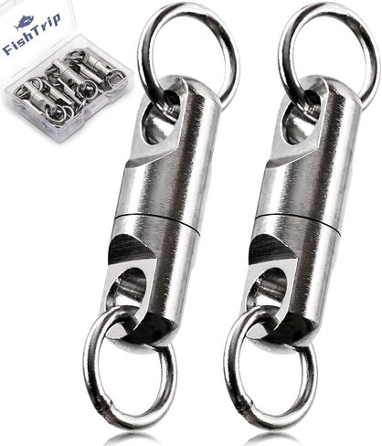 Heavy Duty Swivels Fishing Tackle, 10pcs Big Game Bullet Swivels Saltwater for Surf Fishing Sea Catfish in Saudi Arabia