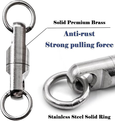 Heavy Duty Swivels Fishing Tackle, 10pcs Big Game Bullet Swivels Saltwater for Surf Fishing Sea Catfish in Saudi Arabia