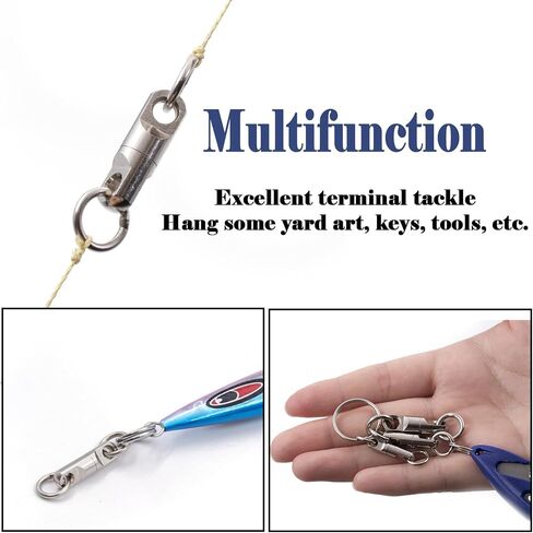Heavy Duty Swivels Fishing Tackle, 10pcs Big Game Bullet Swivels Saltwater for Surf Fishing Sea Catfish in Saudi Arabia