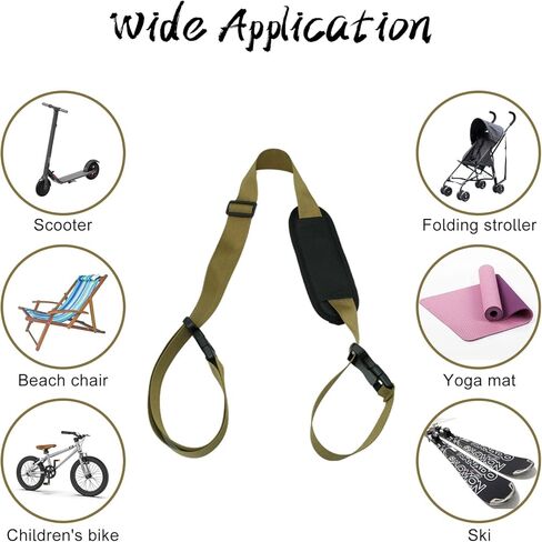 4 عبوات من أحزمة الحمل - أحزمة كرسي الشاطئ القابلة للطي - أحزمة حمل كرسي الكتف - حزام حمل بديل قابل للتعديل لحقائب الظهر والشواطئ والنزهات الصيفية وملحقات التخييم في الهواء الطلق (4 ألوان) in Kuwait