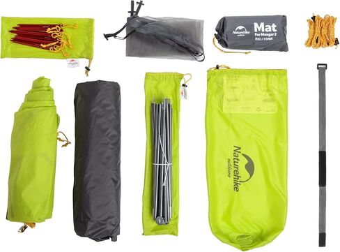 Naturehike Camping Tent, 2/3 Person Double Layer, Instant Easy Setup, Waterproof PU2000mm, 54 MPH Wind Resistance, UPF 50+, Outdoor Tent for Camping, Festivals, Backyard, Sleepovers in Saudi Arabia