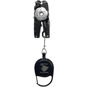 Multi Fishing Tool - Nipper Line Cutter, Knot Tie Tool, Hook Eye Cleaner, Hook Sharpner, and Zinger/Retractor included