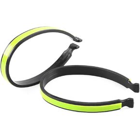 2Pcs Black Cycling Trouser Clip Cycling Ankle Safety Band Reflective Bicycles Clip Pant Leg Cuff Clip Bikes Cycling Equipment Cycling Trouser Wrap Clip Reflective Gear Accessories Outdoor Recreation