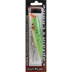Co. Captains Choice Plug Green Splatterback, 5 1/4"