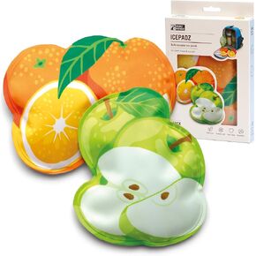 Monkey Business Icepadz Soft Ice Pack Set, Reusable Ice Packs for Baby Bottles and Breast Milk, Slim Ice Pack for Cooler and Lunch Box
