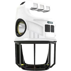 500LM, Lightweight Solar Camping Lights & Lanterns, Camping Lantern Rechargeable Camping led Light, Dual Light,IPX4 Waterproof, Power Outage Light, Emergency Power, Outdoor, Hiking, Fishing(Frosting)