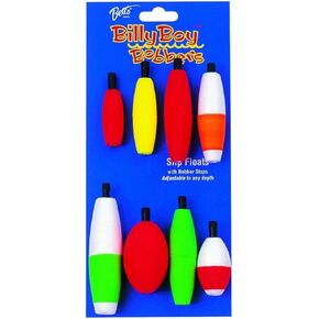 Billy Boy Betts 92 Bobbers Balsi Foam Peg Float Assortment, Pack of 8, Assorted Finishes