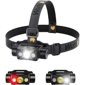 Wurkkos HD50 4000 Lumens Super Bright Headlamp, Head Lamp with Red Light Mode, High CRI, LED Headlamp with Magnetic Tailcap, Rechargeable Headlamps for Adults, Camping, Night Fishing, Hiking, IPX67