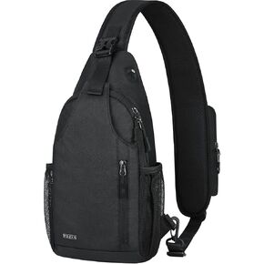 Voova Crossbody Sling Backpack Sling Bag for Men Women, Travel Hiking Chest Bag Daypack, Small over the Shoulder Backpack