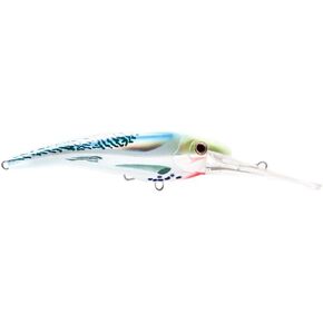 Nomad Design DTX Minnow 165 with Patented Autotune System - Distressed Baitfish Swimming Action, BKK Diablo