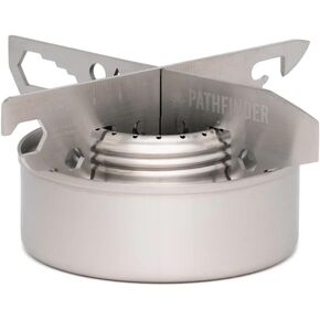 The Pathfinder School Alcohol Stove & Stove Stand Multi-Tool Bundle