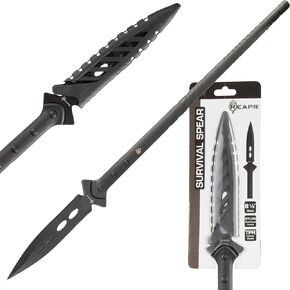 Reapr 11003 Survival Spear, Stainless Steel Hunting Spear, Tactical Throwing Spear, Nylon-Fiberglass Tactical Spear Handle, Decisive Hunting Gear